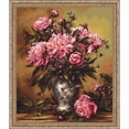 thumbnail image 1 of Luca-S The Vase of Peonies Counted Cross-Stitch Kit, 1 of 1