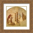 thumbnail image 1 of Luca Signorelli 2x Matted 20x20 Gold Ornate Framed Art Print 'Annunciation ', 1 of 2