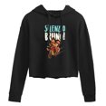 thumbnail image 1 of Luca - Silenzio Bruno - Juniors Cropped Pullover Hoodie, 1 of 5