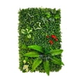 thumbnail image 1 of Lucahom Artificial Hedge Fence, Expandable Faux Leaf Screen Panel, Plastic Faux Greenery Wall, Decorative Plant Privacy Fence for Balcony Garden Patio Indoor Outdoor, 24 x 16 in, 1 of 6