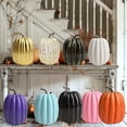 thumbnail image 1 of Lucakuins 8 Inch Large Artificial Pumpkins,Diy White Decorative Foam Pumpkins Cute Fake Pumpkins For Hallween Autumn Harvest Home Decorations, Decor Foam Fake Decorative Pumpkins For Halloween, 1 of 7