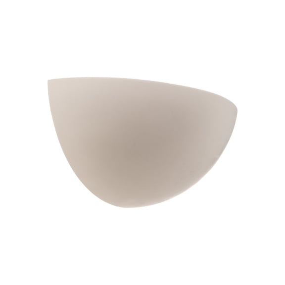 Lucande 11" Paintable Plaster Wall Sconce Light, White Half Moon Wall Light Fixture with Indirect Uplight, Modern Indoor Wall Lighting Lamp, Wall Mount Hardwired, 1-Light E12 Bulb Not Included