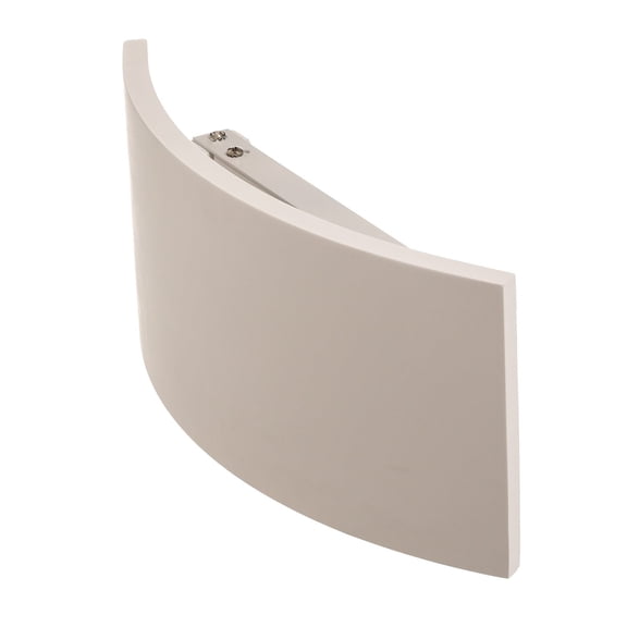 Lucande 13.8" Paintable Plaster Wall Sconce Light, White Up Down Wall Sconce Wall Light Fixture, Modern Indoor Wall Lighting for Living Room Bedroom Hallway, Hardwired, 2-Light G9, Bulbs Not Included
