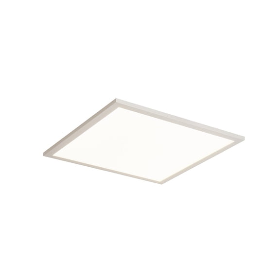Lucande 16" x 16" Bright LED Flat Panel Light Ceiling Light Square Flush Mount, 4000K Neutral White, 2100 Lumens, 23.8W, Drop Ceiling Lights Garage Lights Ultra Slim 2.05", Professional Use, Silver