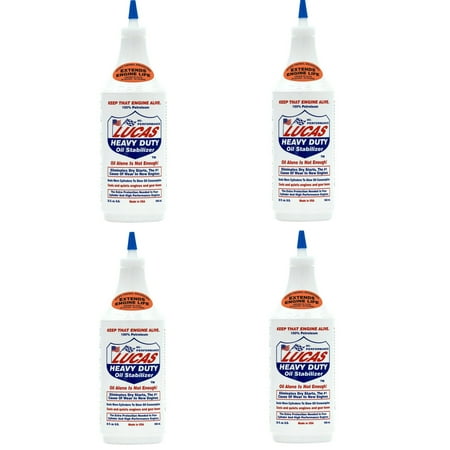 Lucas 10001 Heavy Duty Oil Stabilizer 1 Quart | 0.94 Liter - 32oz - Pack of 4