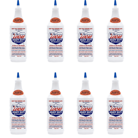 Lucas 10001 Heavy Duty Oil Stabilizer Liter Pack Of 8