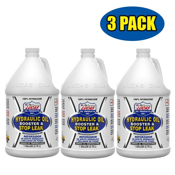 Lucas 10018 Hydraulic Oil Booster with Stop Leak Gallon Pack of 3