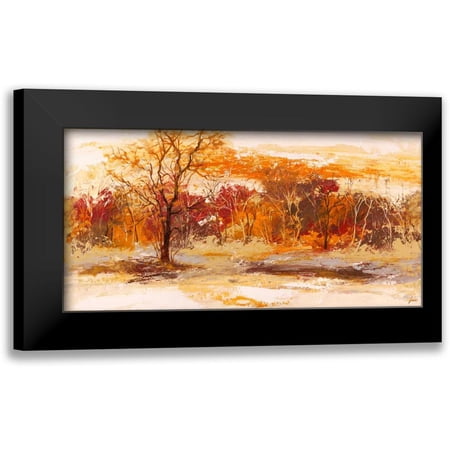Lucas 14x9 Black Modern Framed Museum Art Print Titled - Foresta II