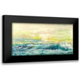 thumbnail image 1 of Lucas 18x11 Black Modern Framed Museum Art Print Titled - Onde del mattino, 1 of 5