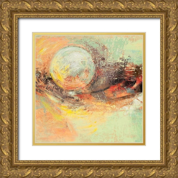 Lucas 20x20 Gold Ornate Wood Framed with Double Matting Museum Art Print Titled - Luna destate (detail)