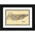 thumbnail image 1 of Lucas 24x17 Black Ornate Wood Framed with Double Matting Museum Art Print Titled - Tennessee - Lucas 1823, 1 of 4