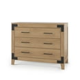 thumbnail image 1 of Child Craft Lucas 42" Interlocking 3-Drawer Dresser for Nursery or Bedroom, Anti-Tip Kit, Modern Farmhouse, Nutmeg, 1 of 6