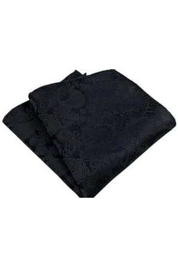 Men's Black on Black Printed Pocket Sqaure