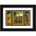 thumbnail image 1 of Lucas Cranach the Elder 2x Matted 24x20 Black Ornate Framed Art Print 'Small winged altar with the Resurrection of Christ, St. Barbara (Left Wing) and St. Catharine (right Wing)', 1 of 2