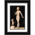 thumbnail image 1 of Lucas Cranach the Elder 2x Matted 18x24 Black Ornate Framed Art Print 'Venus and Cupid', 1 of 2