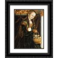 thumbnail image 1 of Lucas Cranach the Elder 2x Matted 20x24 Black Ornate Framed Art Print 'St. Dorothea', 1 of 2