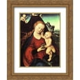 thumbnail image 1 of Lucas Cranach the Elder 2x Matted 20x24 Gold Ornate Framed Art Print 'Madonna and Child with a Bunch of Grapes', 1 of 2