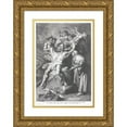 thumbnail image 1 of Lucas Emil Vorsterman 11x14 Gold Ornate Wood Frame and Double Matted Museum Art Print Titled - Job Tormented by Demons and Abused by His Wife, 1 of 4