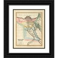 thumbnail image 1 of Lucas, Fielding 15x18 Black Ornate Wood Framed with Double Matting Museum Art Print Titled - Aegyptus Antiqua, 1823, 1 of 4
