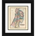 thumbnail image 1 of Lucas, Fielding 20x23 Black Ornate Wood Framed with Double Matting Museum Art Print Titled - Palestine, 1823, 1 of 4
