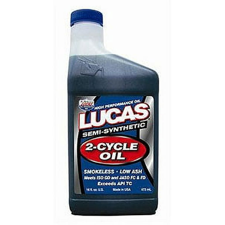 Lucas High Performance 2-cycle semi-synthetic oil 1 pint (16 oz)