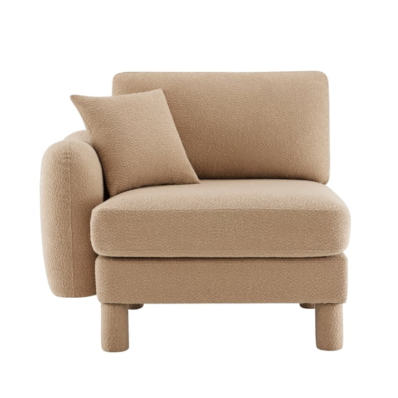 Lucas LSF sofa W/Pillow Polyester-Coffee