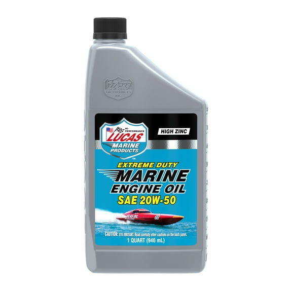 Lucas Marine SAE 20W-50 Extreme Duty Engine Oil 32 Ounce