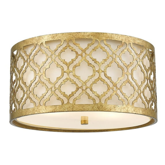 Lucas McKearn Arabella 1-light Metal Mini Pendant in Distressed Gold