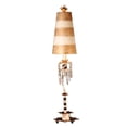 thumbnail image 1 of Lucas McKearn Birdland 1-light Crystal Table Lamp in Black/Gold Stripes, 1 of 2