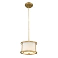 thumbnail image 1 of Lucas McKearn Lemuria 1-light Transitional Metal Mini Pendant in Gold Leaf, 1 of 2