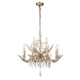 thumbnail image 1 of Lucas McKearn Mosaic 10-light 2-Tier Metal Chandelier in Antique Gold, 1 of 4