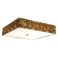 thumbnail image 1 of Lucas McKearn Mosaic 20" Square 3-light Transitional Metal Flush Mount in Gold, 1 of 3