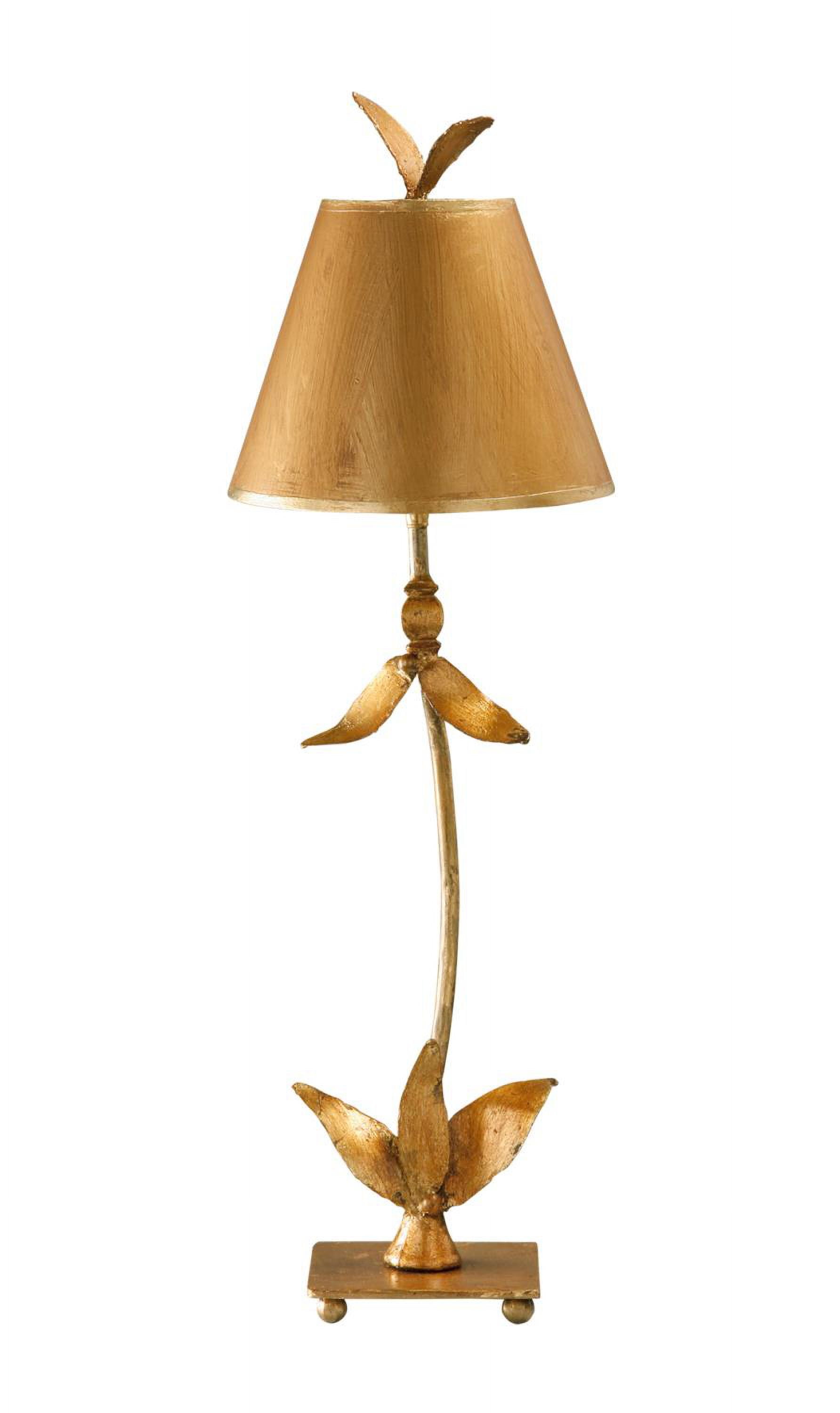 Gold Leaf Foliage Design Buffet Table Lamp