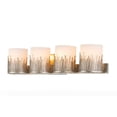thumbnail image 1 of Lucas McKearn Sawgrass 4 Light Bath Bar In Distressed Silver, 1 of 3