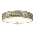 thumbnail image 1 of Lucas McKearn Trellis 20" 3-light Transitional Metal Flush Mount in Silver Leaf, 1 of 3