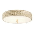 thumbnail image 1 of Lucas McKearn Trellis 20" 3-light Transitional Metal Flush Mount in White/Beige, 1 of 3