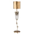 thumbnail image 1 of Lucas McKearn Venetian Crystal Table Lamp with Gold Leaf/Silver Accents in Beige, 1 of 3