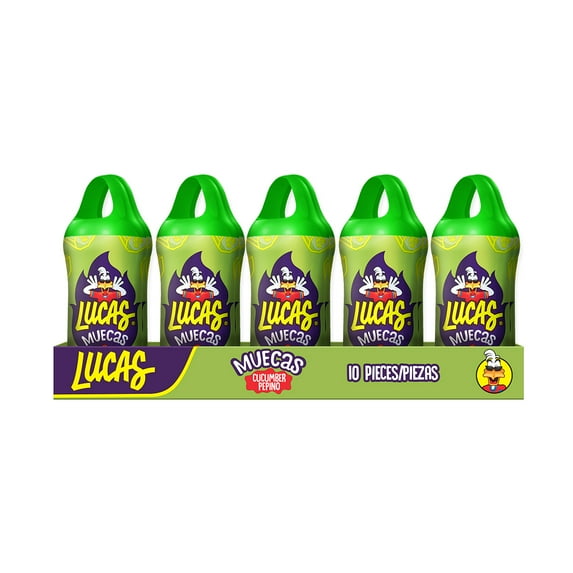 Lucas Muecas Cucumber Candy, 0.88 oz, 10 Pack