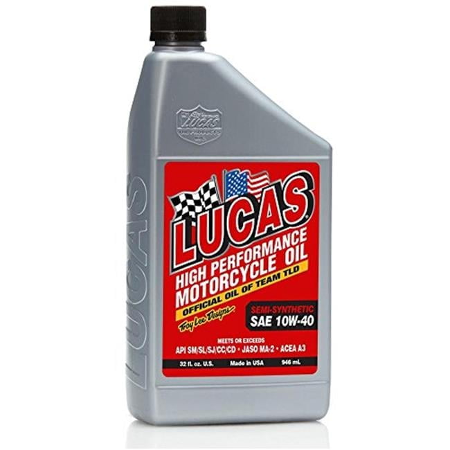 Lucas Oil  1 qt Synthetic SAE 10W-40 Motorcycle Oil