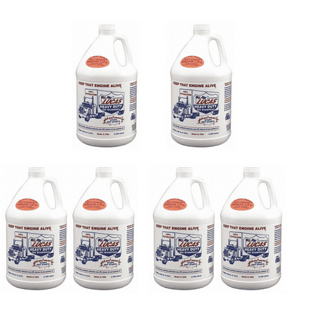 Lucas Oil 10002 Heavy Duty Oil Stabilizer One Gallon Jug Automotive Additive Pack of 6