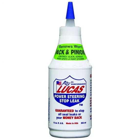 Lucas Oil 10008 Power Steering Stop Leak 12-oz. Bottle, Each