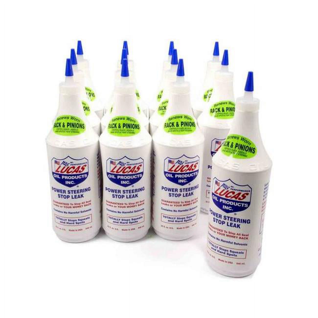 Lucas Oil 10011 Stop Leak Power Steering Fluid, 1 qt. Set of 12