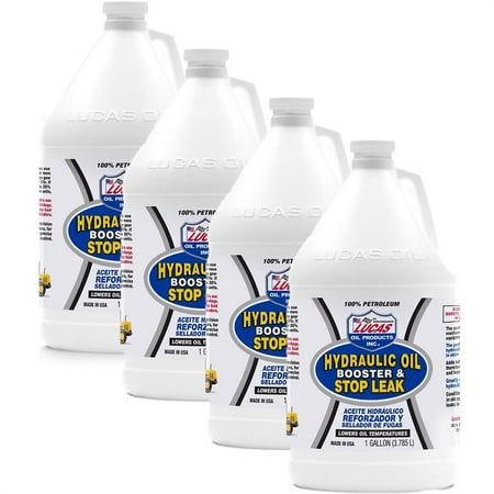 Lucas Oil 10018 Hydraulic Oil Booster/Stop Leak, 1 Gallon, Case/4