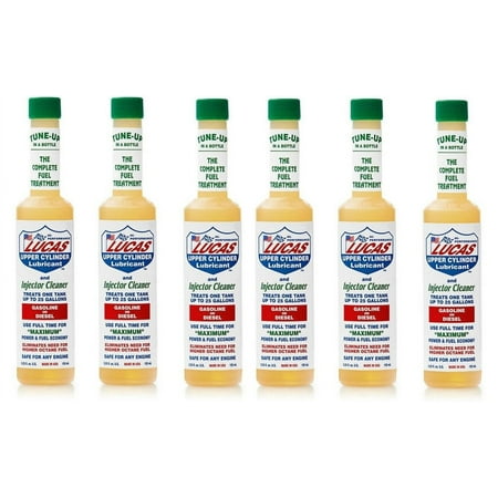 Lucas Oil 10020 Upper Cylinder Lubricant Fuel Injector Cleaner 5.25 oz - 6 PACK