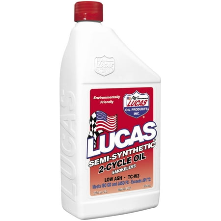 Lucas Oil 10110 High Performance Semi-Synthetic 2T Oil - Racing