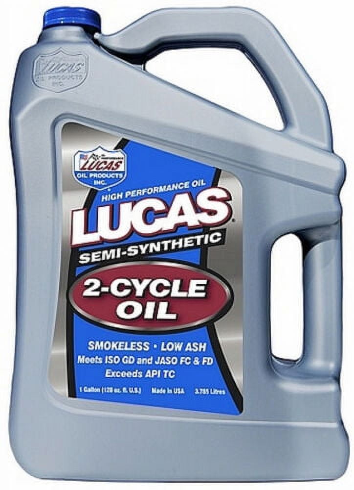 Lucas Oil 10115 Semi-Synthetic 2-Cycle Oil - 1 Gallon Jug