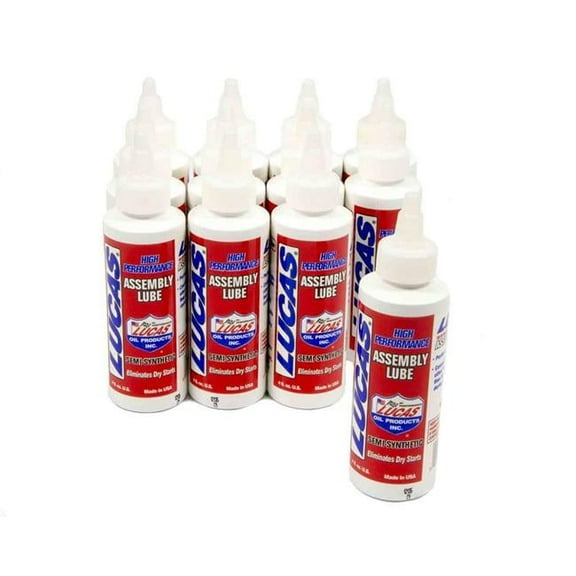 Lucas Oil 10152 High Performance Assembly Lubricant Semi-Synthetic 4.00 oz Bottle - Set of 12