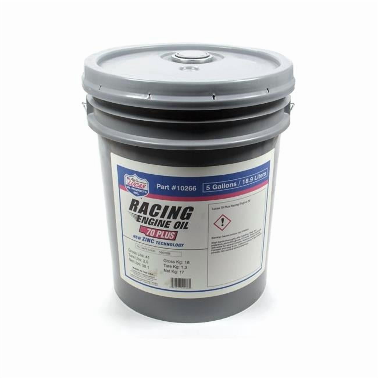 Lucas Oil 10266 70W Conventional 5 gal High Performance Plus Motor Oil ...