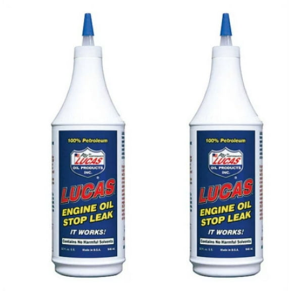 Lucas Oil 10278 Engine Oil Stop Leak Automotive Additive Pack of 2