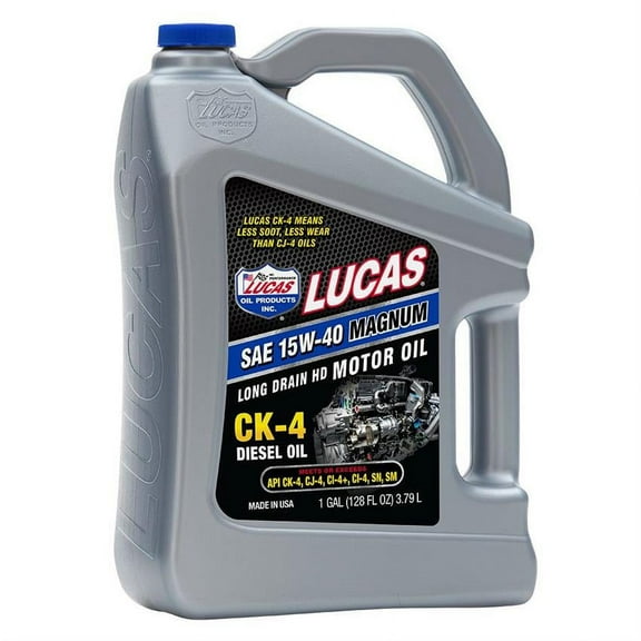 Lucas Oil 102871 Engine Oils, 15W40, CK- 4 Diesel Oil, 1 Gal